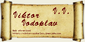 Viktor Vodoplav vizit kartica